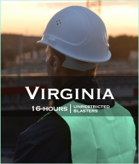 Virginia 16-Hours for Unrestricted Blasters
